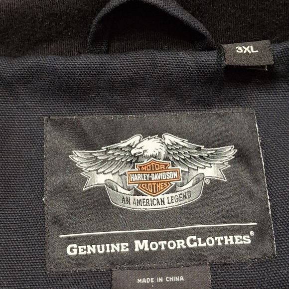 Harley Davidson 97429 Grind Hooded Workwear Black Casual Jacket  Men Size 3XL - Picture 2 of 16